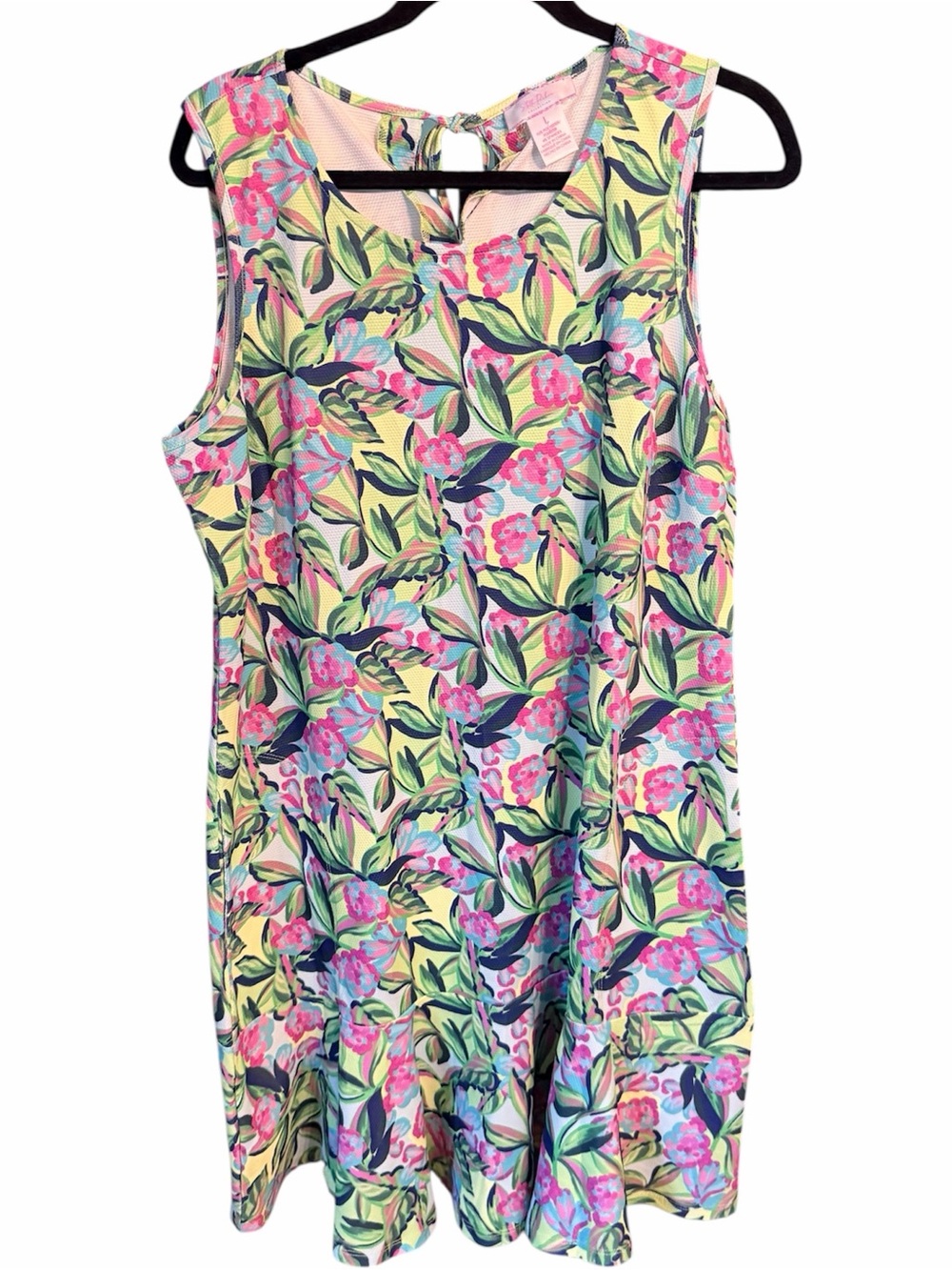 Stella Parker Bright Floral Print Tank Dress, size Large